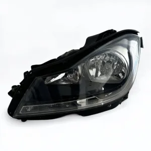 Mercedes-Benz C-Class Left Headlamp (Halogen, Black Housing) – A2048209559 – W204 Facelift 2011–2014