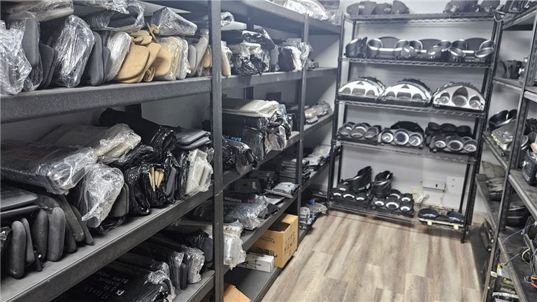 Engine parts and mechanical components aisle